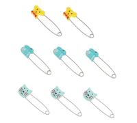 minkissy Imperdibles Color Aleatorio Ideales para Ropa y Pañales Hebillas de Seguridad de ABS 10 Piezas No se Doblan ni Rayan la Piel para Ñiño Punta