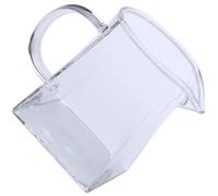 minkissy Jarra de Vidrio Cuadrada 350ml para Té Kung Fu, Taza Transparente Resistente al Calor, Recipiente para Té Casero y Dispensador de Infusiones de Hojas Sueltas