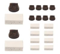 minkissy Juego de 10 Puentes para Erhu de Madera Almohadillas de Espuma para Silenciador de Instrumentos Musicales Chinos Accesorio de Reemplazo para Práctica y Reducción de Ruido