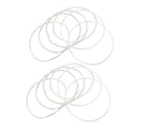 minkissy Juego De 2 Accesorios Para Guitarra Clásica De Calibre Ligero Bañados En Plata Con Cuerda Plateada Transparente De Nailon Con Extremo De Atadura Transparente