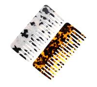 minkissy Juego de 2 Peines Estáticos para El Cabello Peine para Rizos con Grandes para Mujeres para Peinar para Usar en Húmedo Y Seco con Estampado de Leopardo