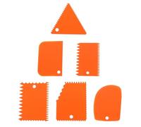 minkissy Juego de 6 Raspadores Dentados de Plástico para Escultura de Arcilla Diseño Ergonómico y Estructura Firme, Adecuado para Cerámica y Manualidades Finas