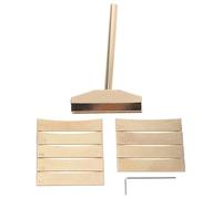 minkissy Juego de Herramientas para Prensar Trastes de Guitarra Acústica y Eléctrica Kit Abrazadera de Prensa Dorada y 9 Insertos de Aleación de Latón Plantilla de Radio para Diapasón