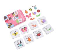 minkissy Juego de para Niños Juguete Educativo 1 Caja de Metal Material de Aprendizaje para Coordinación Mano- Juguete Cognitivo para Juegos