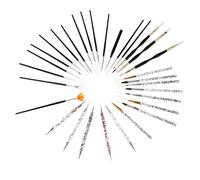 minkissy Juego de Pinceles para Uñas de 31 Piezas Herramientas para Decoración de Uñas Bolígrafo para Puntear Fácil de Usar para El Hogar Y El Salón