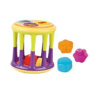 minkissy Juguete Combinado de Bloques de Construcción y Sonajero para Bebés, Tamaño Pequeño, Plástico Seguro, para Desarrollo Sensorial y Educativo Montessori, Juego Infantil de Columnas