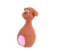 minkissy Juguete Seguro y Resistente para Morder de Látex Marrón Sonido para Perros Adecuado para Mascotas y Cachorros Que Necesitan Masticar y Entretenerse
