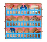 minkissy Laberinto de Madera para Hámster Pequeño Túnel Divertido, Accesorio para Jaula Que Mantiene la Agilidad y Ejercicio Saludable para Mascotas