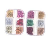minkissy Láminas Holográficas Para Decoración De Uñas Brillantina Metálica De Aluminio Confeti De Purpurina Para Uñas Diy Cajas
