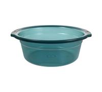 minkissy Lavabo De Manos Redondo Transparente Con Asas Palangana Grande De Plástico Para Lavar Ropa y Bañar Mascotas Para Uso Cocina o Jardín