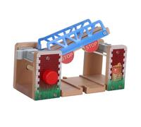 minkissy Levadizo de Madera para Trenes Accesorios Ferroviarios Juguete Educativo Estimula Creatividad Tamaño Único para Niños Juego 1pieza