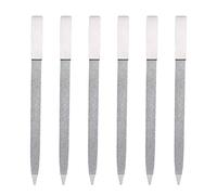 minkissy Limas de Uñas de Acero Inoxidable 6 Piezas con Superficie de Lijado y Resistencia al Óxido para Uso Profesional en Salones de Arte de Uñas