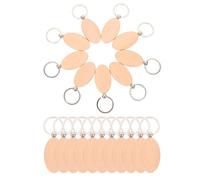 minkissy Llavero de Madera 30 Piezas para DIY Diseño Artesanal para Colgar y Reconocer Llaves Fácilmente Hogar