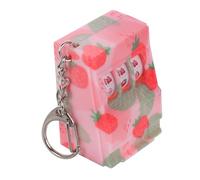 minkissy Llavero Mini Tragamonedas Fruta Llavero De Fresa Colgante Portátil Accesorio Juvenil para Mochila y Bolso Diseño Creativo Colorido Tamaño Compacto