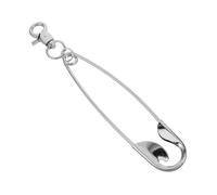 minkissy Llavero pin alfileres de encanto pines para sambas broche de alfiler de seguridad collar de imperdible broches para calcetín broche de borla aleación Silver