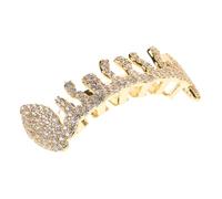 minkissy llaves de oro cadera gema del diente colmillo instante cosplay tiras de parrillas bucales para hombres parrillas de boca de oro cobre Golden