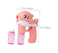 minkissy Máquina de Burbujas Eléctrica para Diseño de Soplador Automático con y Luces para Fiestas Aire Incluye Botellas de Líquido para Burbujas