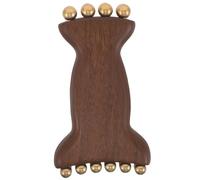 minkissy Masajeador De Sándalo Verde Para Cara y Cuello Herramienta De Masaje Facial Manual Con Bolitas Para Reafirmar La Piel Para Rutinas De Belleza Casa