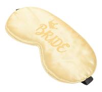 minkissy Máscara de Ojos para Dormir de Seda Sintética Color Dorado Diseño de Tiara para Novia y Damas de Honor Antifaz Cómodo y Portátil para Viaje Bloqueo de Luz Eficaz Obsequio para