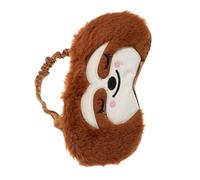 minkissy Máscara para Dormir de Felpa Forma de Perezoso, Cubierta Esponjosa para Ojos, Adecuado para Siestas y Noche