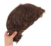 minkissy Men's Short Wig Lightweight Synthetic Hair With Natural Look Easy Maintenance Stable Fiber For Business And Daily Wear Comfortable Male Hairpiece