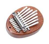 minkissy Mini Kalimba Piano De Pulgar De Madera 8 Teclas Portátil Pequeño Instrumento Musical Para Mano, Piano De Dedos Kalimba, Uso En Escenarios y Principiantes
