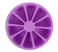 minkissy Molde de Silicona Triangular para Pastel 10 Cavidades Resistentes al Calor, Adecuado para Mousse y Gelatina Casera, Diseño Moderno y Funcional