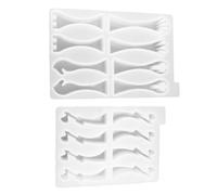 minkissy Moldes de Silicona para Piezas de Ajedrez Internacionales, 2 Piezas Flexibles y Fáciles de Desmoldar para Resina Epoxi, Ideales para Manualidades