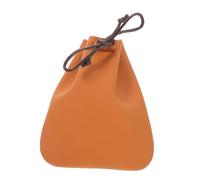 minkissy Monedero de Cuero con Cierre de Cuerda Pequeño y Durable para Claves y Cambio Accesorio Práctico para Hombres y Mujeres con Simbolismo de Buena Fortuna
