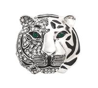 minkissy Morena tigre retro broche traje de hombre de buen tono boda Lactitación broche de oro accesorios broches de animales broches de tigre mujer pedrería Plata