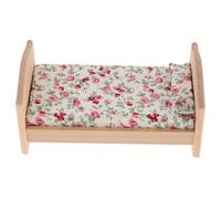 minkissy Mueble Dormitorio Infantil DIY Accesorio Decoración Casa Muñecas Cama para Muñecos