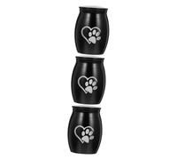 minkissy Ornamento 3 Piezas Urna para Mascotas Oro Regalos Conmemorativos De Mascotas Pequeño Urna para Cenizas De Perros Mini Urnas para Cenizas Acero Inoxidable Adornos Conmemorar