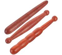 minkissy Palos de Masaje de Madera 3 Unidades Formas Variadas Cilíndrico Pequeño Bola Redonda y Forma de Calabaza para Masaje Manual de Pies Manos y Espalda Herramienta Práctica para