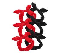 minkissy Paquete de 6 Diademas Anchas para Mujer Diadema con Lazo Y Orejas de Conejo Accesorios Elegantes para El Cabello para Niñas Diadema Anudada Conjunto de Accesorios de Maquillaje de Moda