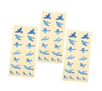 minkissy Pegatina Decorativa para Guitarra Eléctrica y Acústica Diseño de Pájaro Colorido, Juego de 3 Piezas para Diapasón, Autoadhesiva y Creativa para Personalizar Instrumento Musical