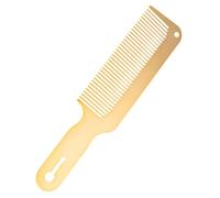 minkissy Peine Cabello de Metal Dientes Anchos Peine Desenredante para Hombres Herramienta de Peluquería para Peinar el Cabello Mojado Salón o Barbería