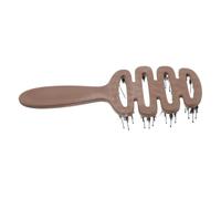 minkissy Peine de cuidado del cabello de cerdas cepillo de extensión para cabello humano cepillo para secar palo de pelo en forma de u palos de pelo en forma de u el plastico Light Brown