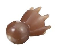 minkissy Peine de Masajeador para Cuero Cabelludo de Cuerno de Yak, Diseño Creativo de Pulpo, Antiestático, Tamaño Mediano, Herramienta Natural para Cuidado del Cabello y Masaje Relajante