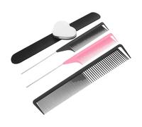 minkissy Peine De Para Peinar El Cabello 4 Unidades Con Soporte Para Pasador De Muñeca Para Mujer Herramienta Esencial Para Peluqueros Peine De De Rata De Doble Cara Para Salón De Belleza.
