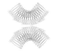 minkissy Peine Giratorio De Acero Inoxidable 10 Pcs Pinzas Para El Cabello Peine Para Peinetas Accesorio De Novia