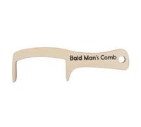 minkissy Peine Grande de Dientes Anchos de Madera Natural 1 Unidad para Hombres Calvos Masajeador de Cuero Cabelludo Accesorio Divertido para Uso en Casa y Oficina