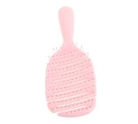 minkissy Peine Manual Mango Antideslizante Peine Hueco Ventilado Para El Cabello De Mujer Desenredante