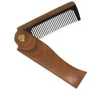 minkissy Peine para Barba para Hombres Peine Pequeño Cortador de Barba Portátil para Viajes