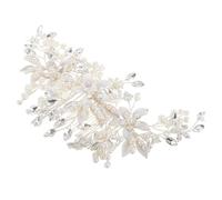 minkissy Peine Zapatos De Boda Para Novia Flores Para Boda De Pelo Pinzas Para El Cabello De Boda Para Novias Accesorios Para Bodas Cinturón De Boda Pasadores De Pelo Floral Silver Pedrería