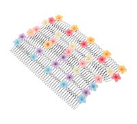 minkissy Peines Elásticos Cabello 7 Piezas Tamaño Compacto Herramienta Para Hacer Moños Clip Metálico Invisible Sin Marcas Accesorio Para Mujer Uso Diario y Viajes