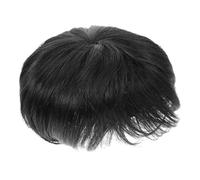 minkissy Peluca para Hombre Calva para El Cabello Pelucas Cortas Cabello Humano Real Aspecto Natural Y Cómodo