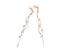 minkissy Pendientes Colgantes Borlas de Gemas de Imitación Largos y Brillantes para Mujer Eventos Formales de Graduación y Bodas