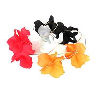 minkissy Pendientes Colgantes de Flores Acrílicas para Mujeres y Niñas 4 Pairs Livianos Hechos a Mano Elegantes para Verano