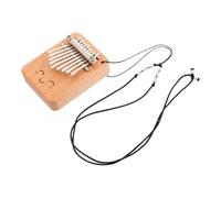 minkissy Piano de Pulgar de Madera Maciza 9 Teclas Mini Kalimba Portátil para Principiantes, Instrumento Musical Manual Compacto para Viaje, Adecuado para Amantes Música y Práctica Fácil