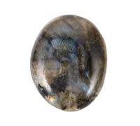 minkissy Piedra de Luz de Luna Gris Cristal Labradorita para Equilibrar la Energía Prácticas de Yoga Meditación Cristal de Labradorita Pulido